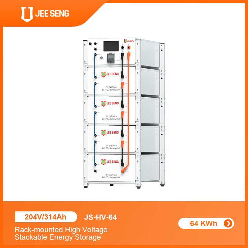 Στοίβα μπαταριών λιθίου υψηλής τάσης για ηλιακή ενέργεια, τοποθετούμενη σε ράφι
